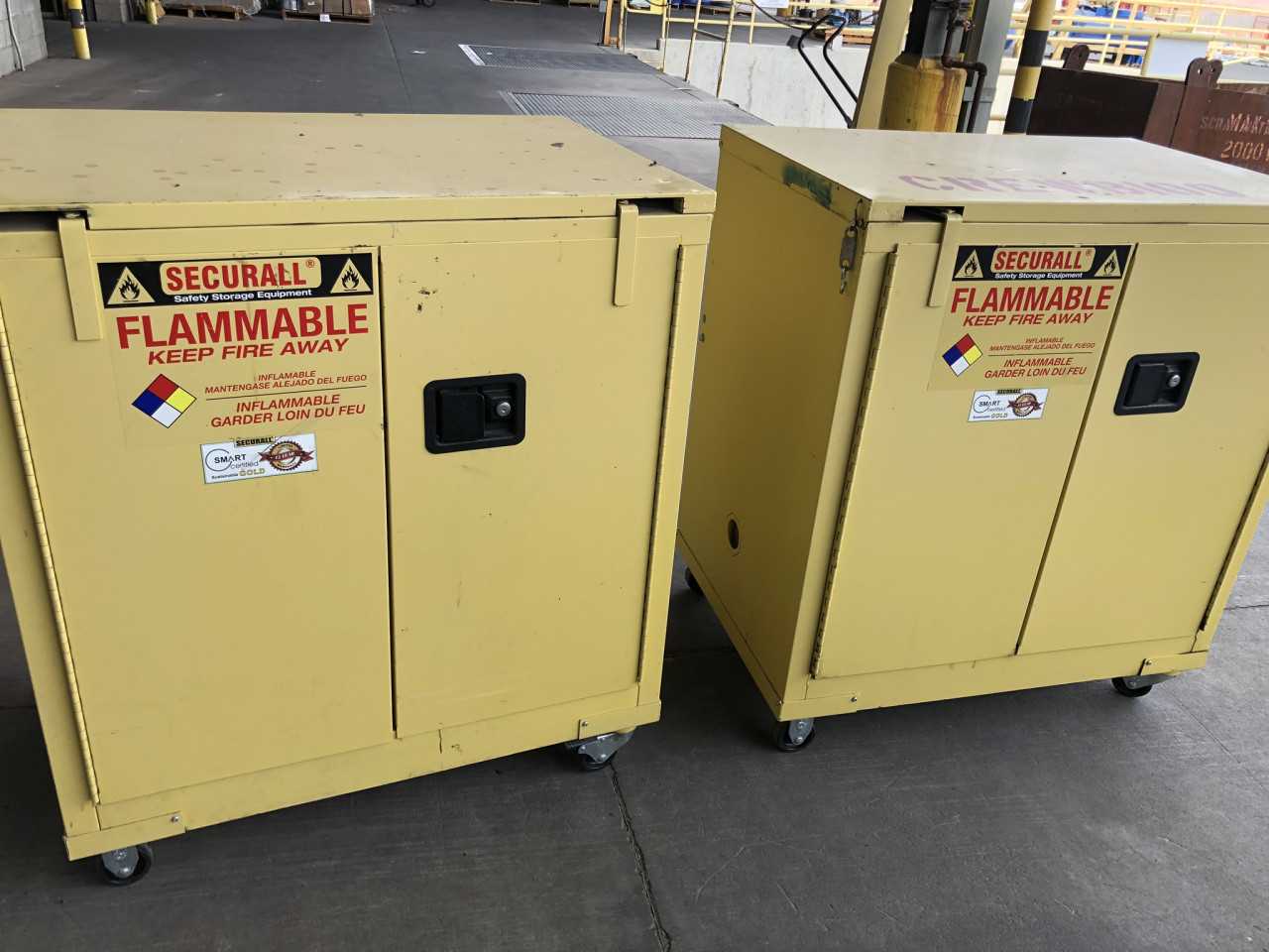 One lot of Two Safety Storage Cabinets - SAFETY EQUIPMENT