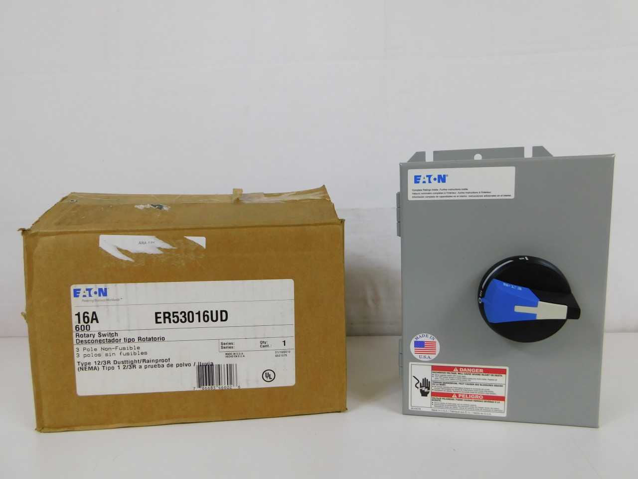 Quantity of 3x ER53016UD Switches - ELECTRICAL COMPONENTS