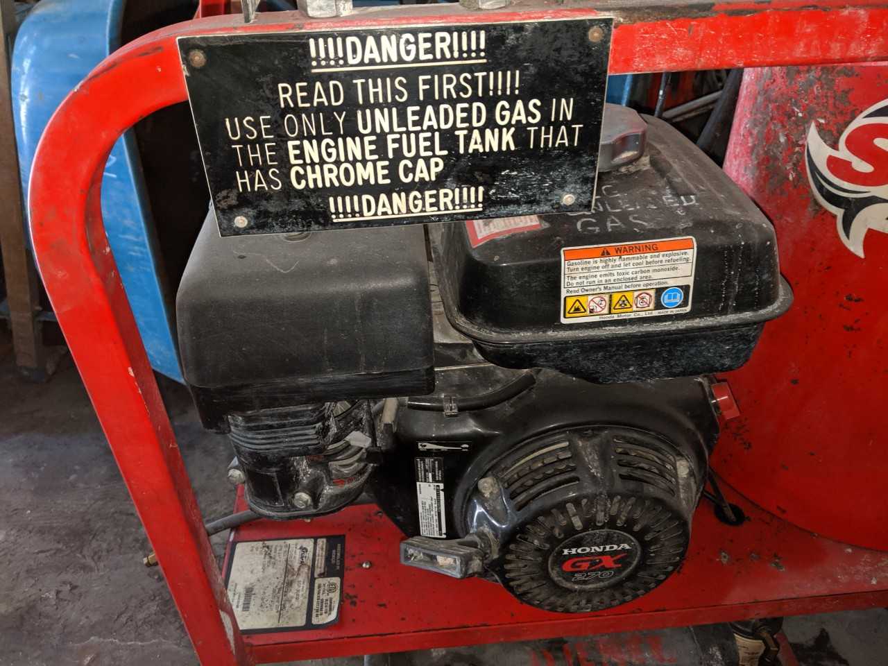 Gas powered hot pressure washer, 3000PSI 3GPM, 8hp - PUMPS