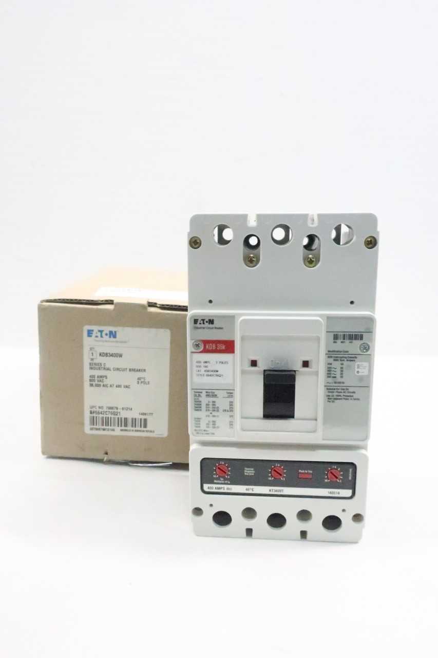 EATON KDB3400W MOLDED CASE CIRCUIT BREAKER 3P 400A AMP 600V-AC - CIRCUIT BREAKERS