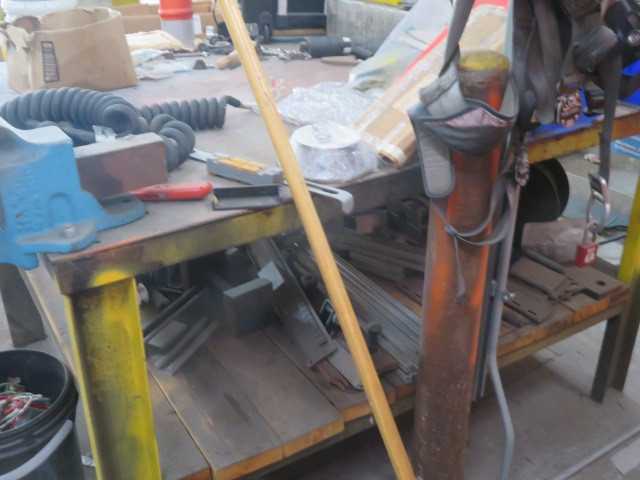 Wilton Vice, steel work table and contents - MISCELLANEOUS