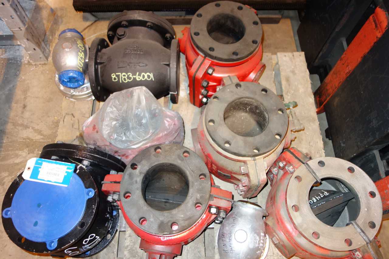 1 PALLET OF ASSORTED CHECK VALVES, 6IN - CHECK VALVE