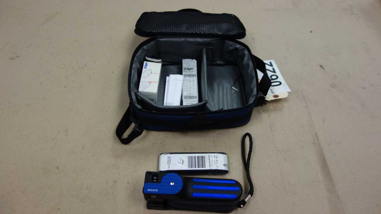 DRAGER BVS 04 ACCURO GAS DETECTOR TUBE PUMP KIT - ELECTRICAL TESTING EQUIPMENT