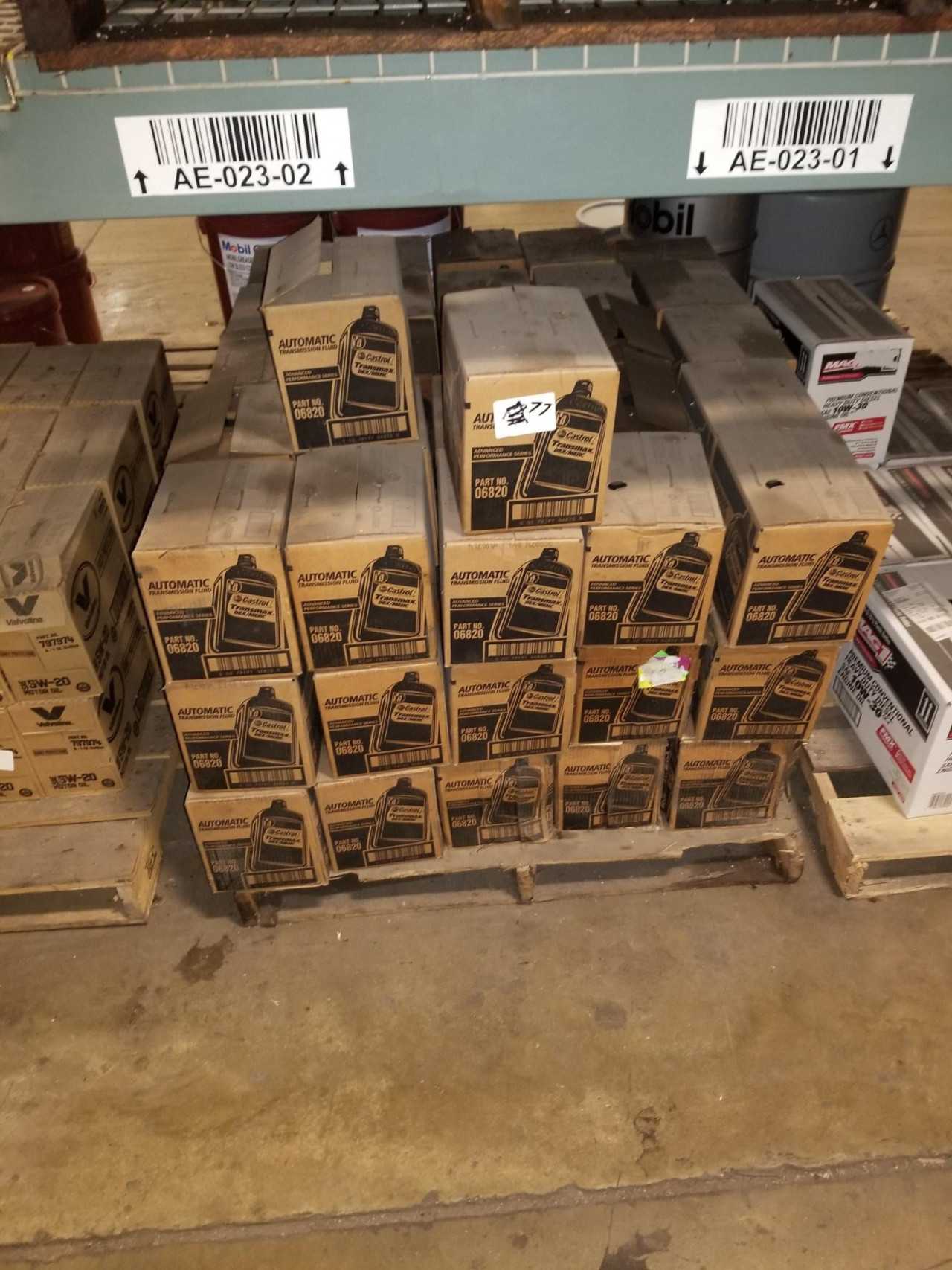 Lot of 77 Cases - CASTROL TRANSMAX MV DEX/MERC ATF AUTOMATIC TRANSMISSION FLUID 6X1QT - MISCELLANEOUS