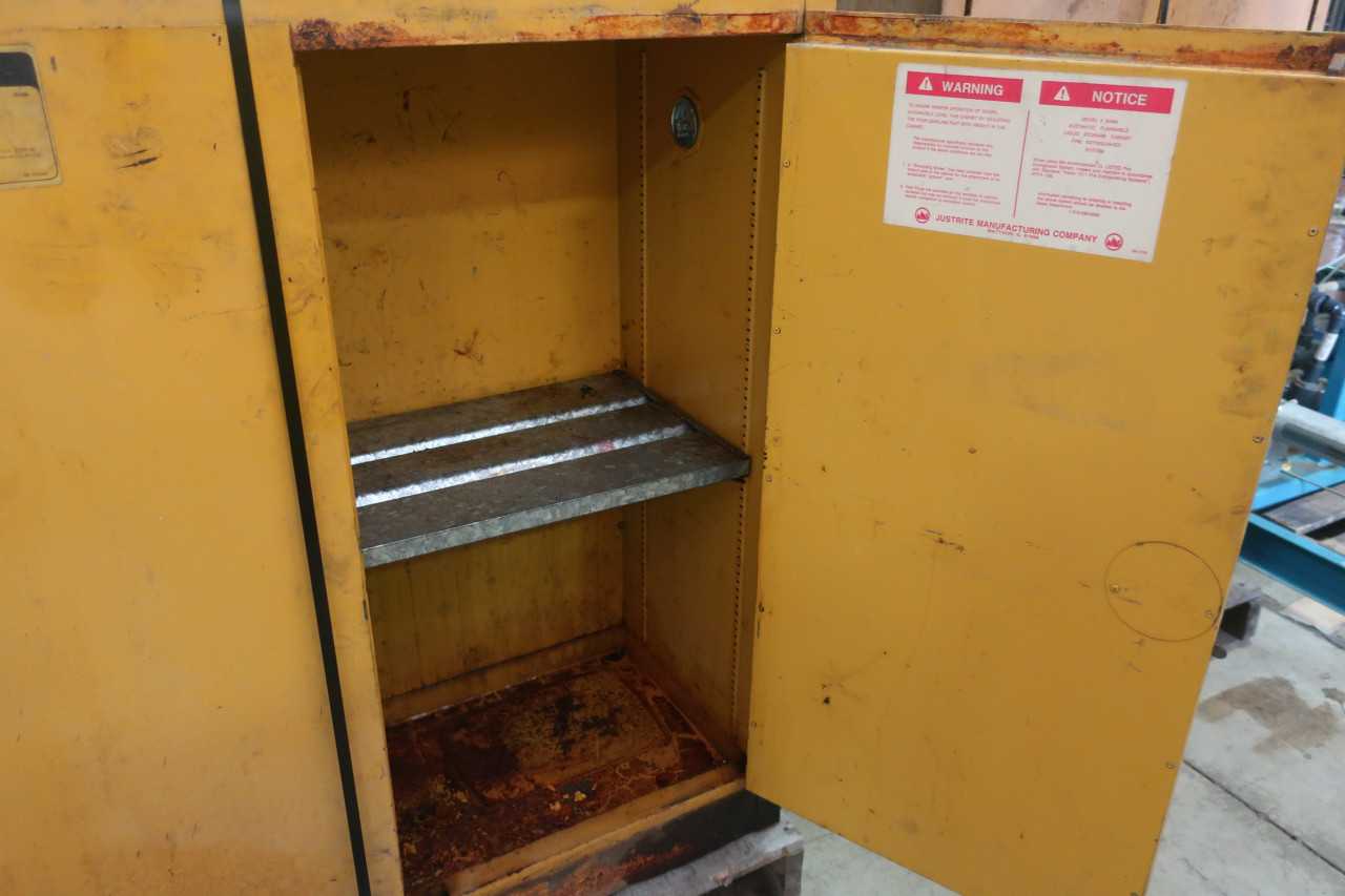 2 PALLETS OF ASSORTED CHEMICAL SAFETY CABINETS - SAFETY EQUIPMENT