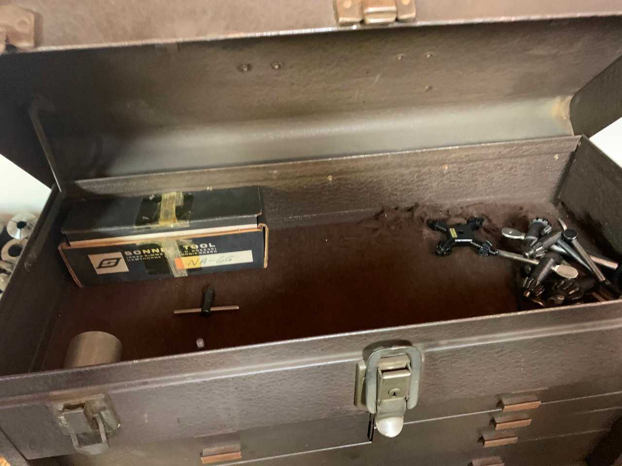 Tool Box with Miscellaneous Items - TOOL STORAGE