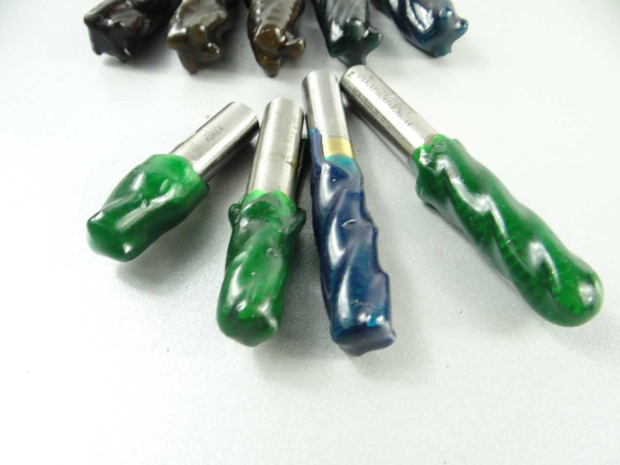 Lot of 9 Freshly Sharpened Assorted HSCO Roughing End Mills - MACHINING ACCESSORIES & TOOLING