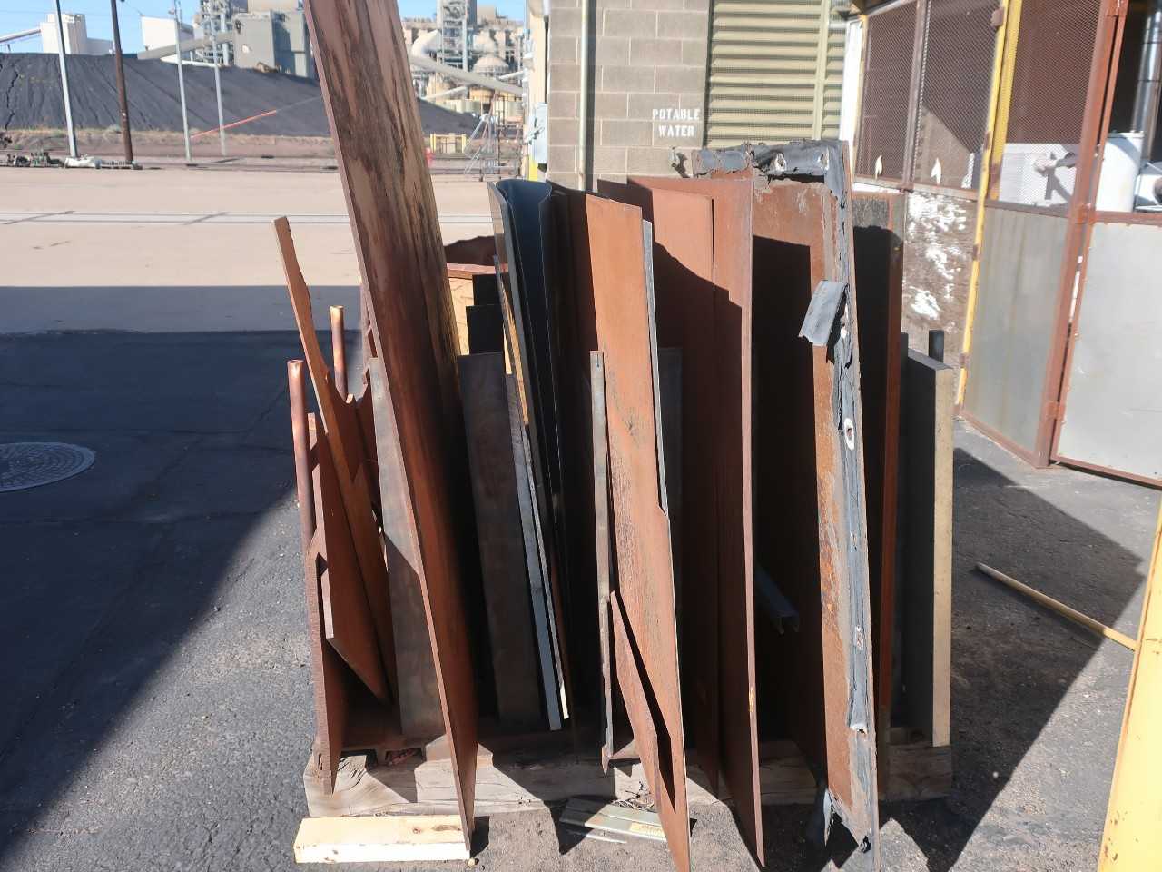 Lot of assorted steel and aluminum plate stock