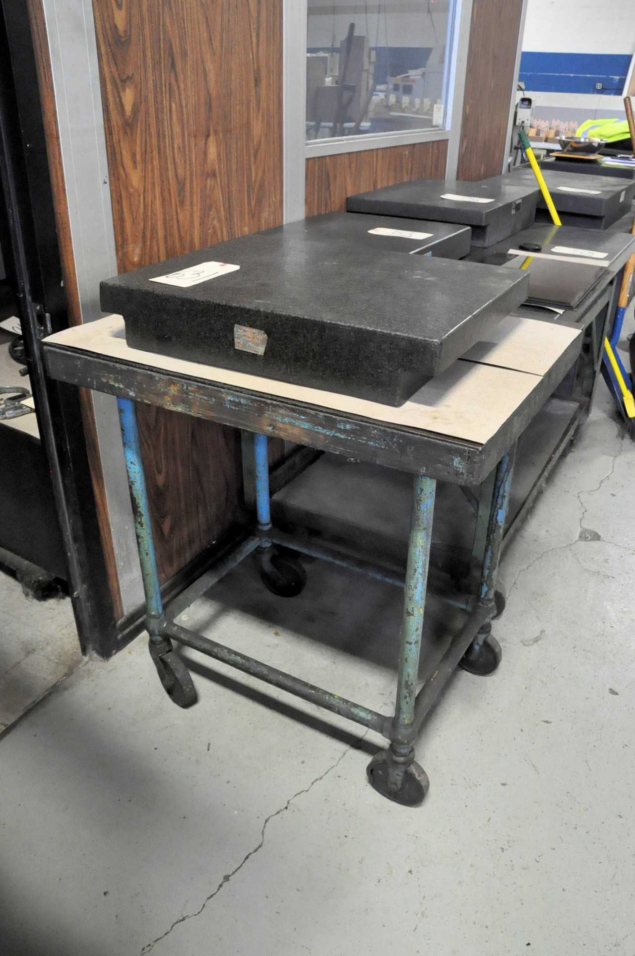 Black Granite Surface Plate with Cart - ELECTRIC POWER TOOLS