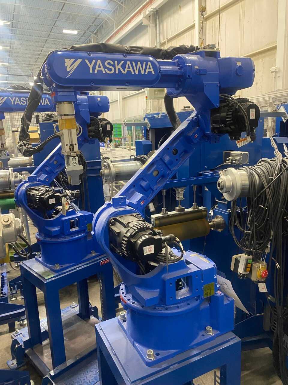 LOT OF 2 YASKAWA ROBOTS AND CNC COIL FORMER - PROCESS EQUIPMENT