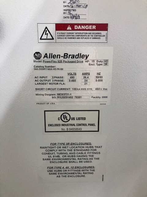 Allen Bradley Powerflex 525 VFD - MOTOR DRIVES