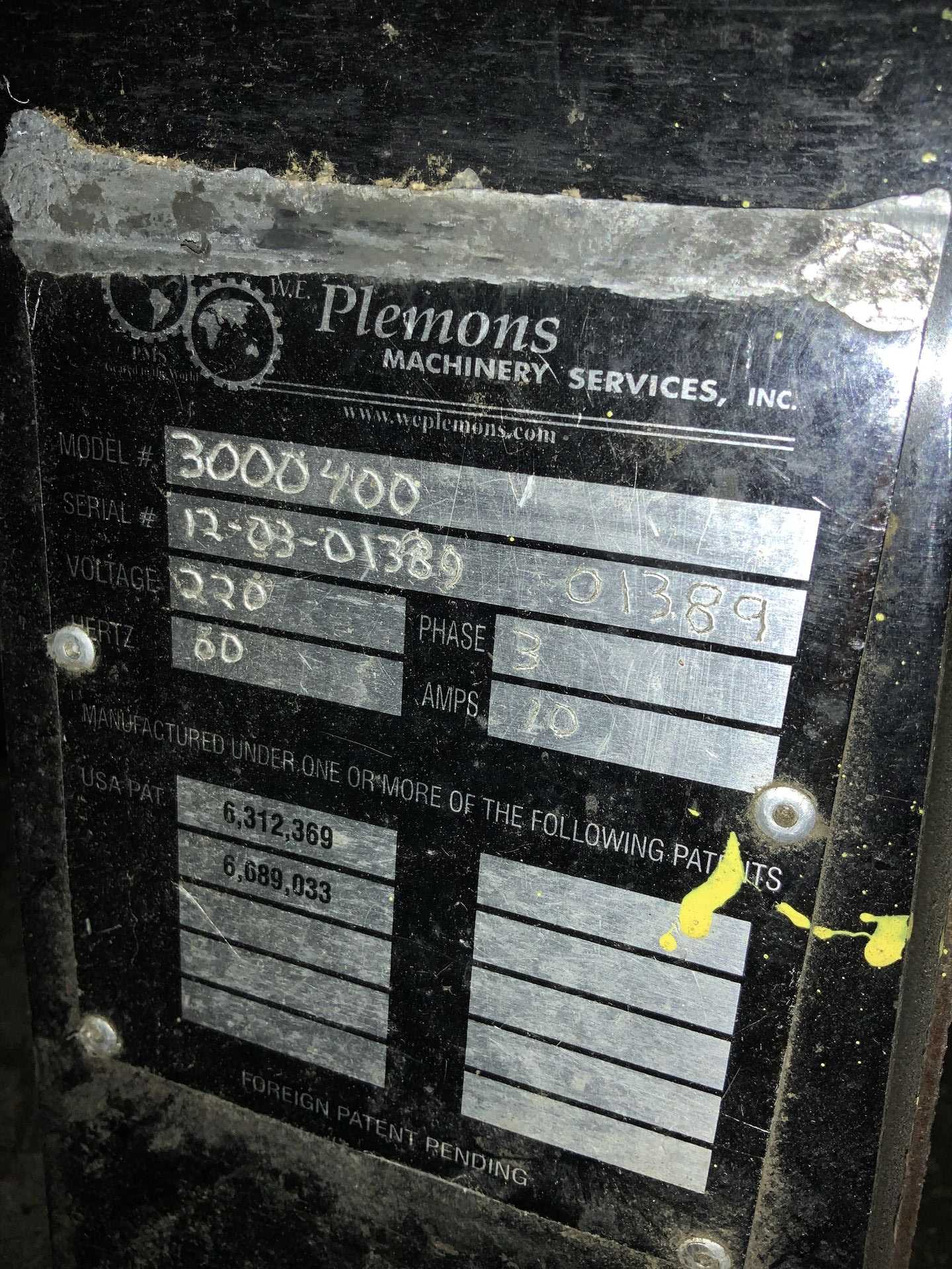 PLEMONS - 3000400 - TRAY ERECTOR - TRAILER MOUNTED EQUIPMENT