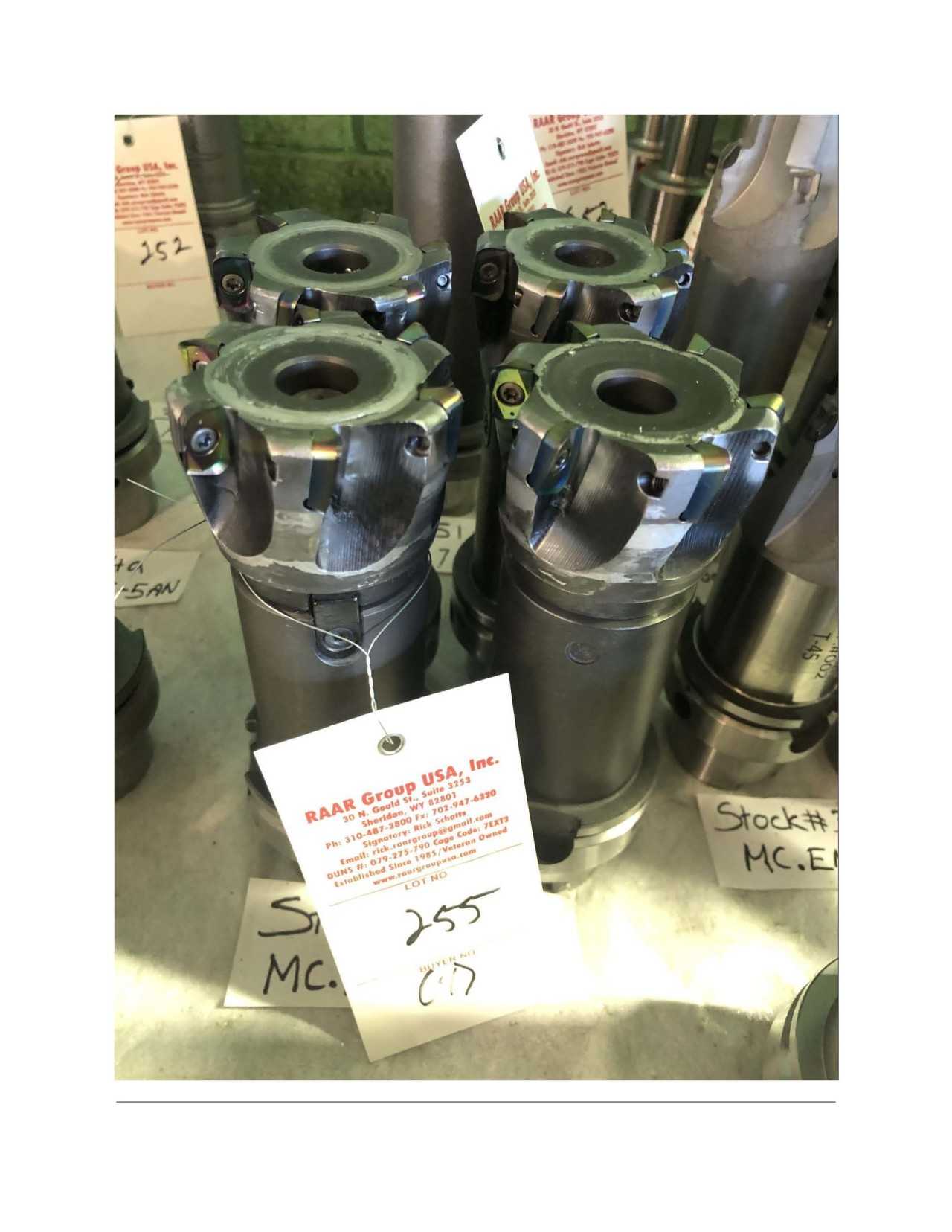 4	Seco Mitsubishi	HSK63 Tool holder: 22x100  E9304552522100, Tool: hitachi tool ahub 1563rm-6, Face Mill Tool - MISCELLANEOUS