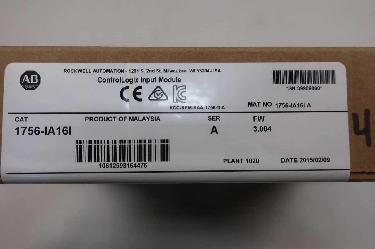 NEW ALLEN BRADLEY 1756-IA16I CONTROLLOGIX INPUT MODULE SER A - AUTOMATION & CONTROLS