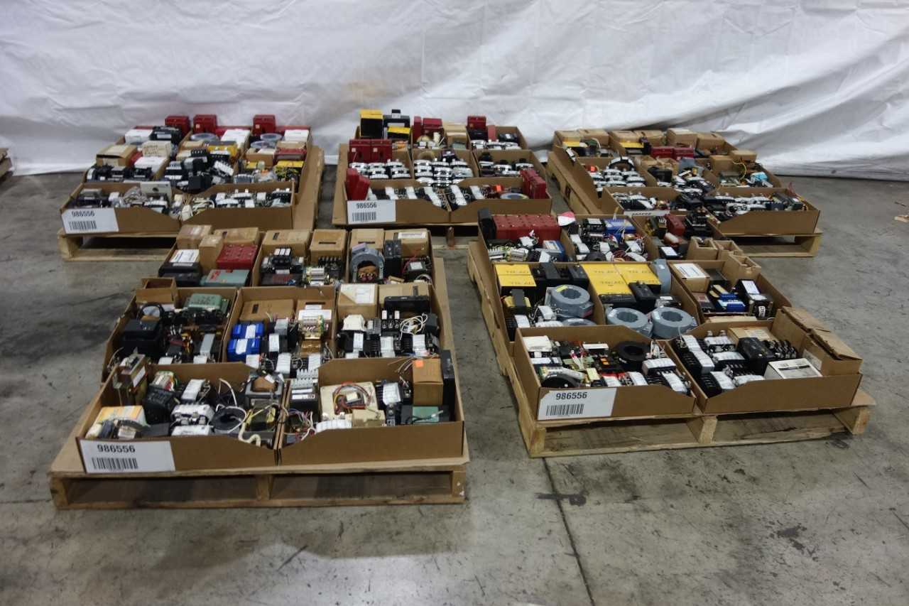 5 PALLETS OF ASSORTED TRANSFORMERS - CONTROL TRANSFORMERS