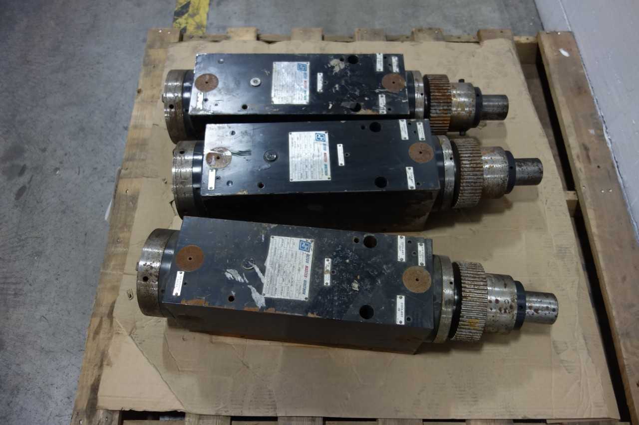 LOT OF 3 SETCO MASTER WHITNON HORIZONTAL PRECISION SPINDLES - ELECTRIC POWER TOOLS