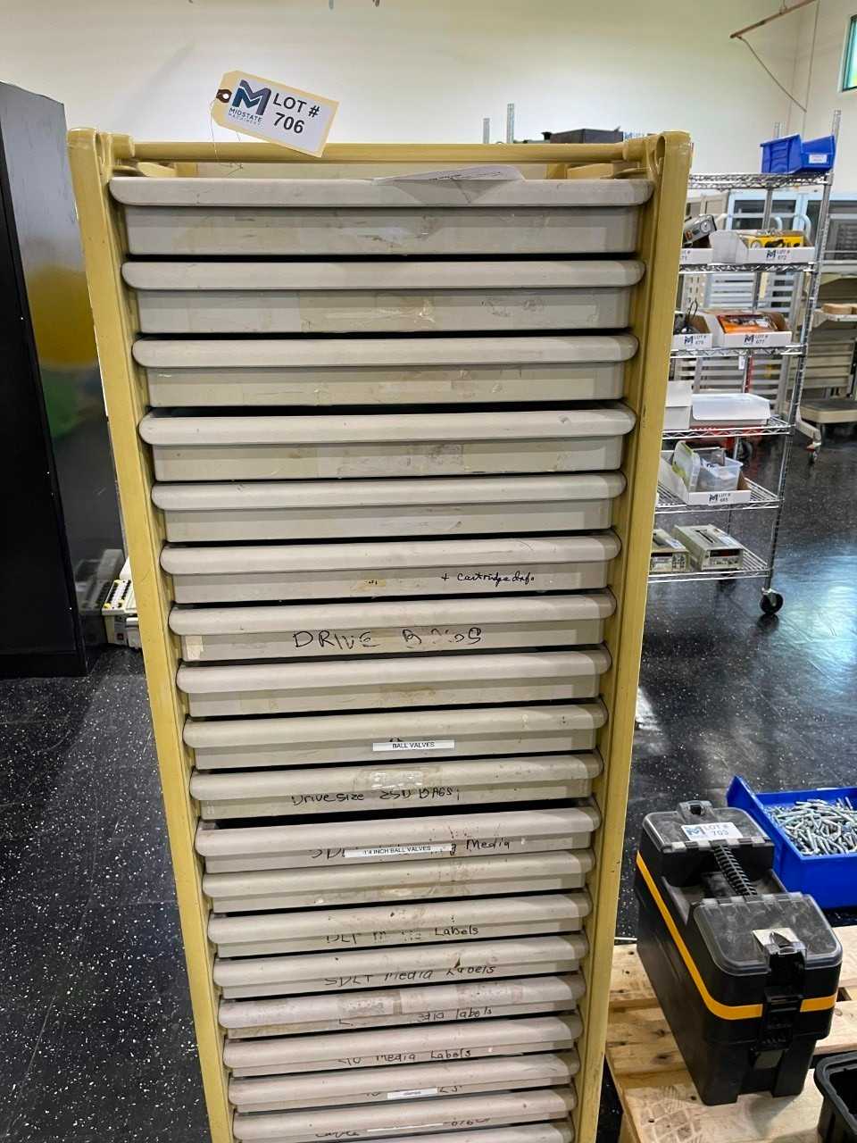 Bin Rack No Contents - SHELVING