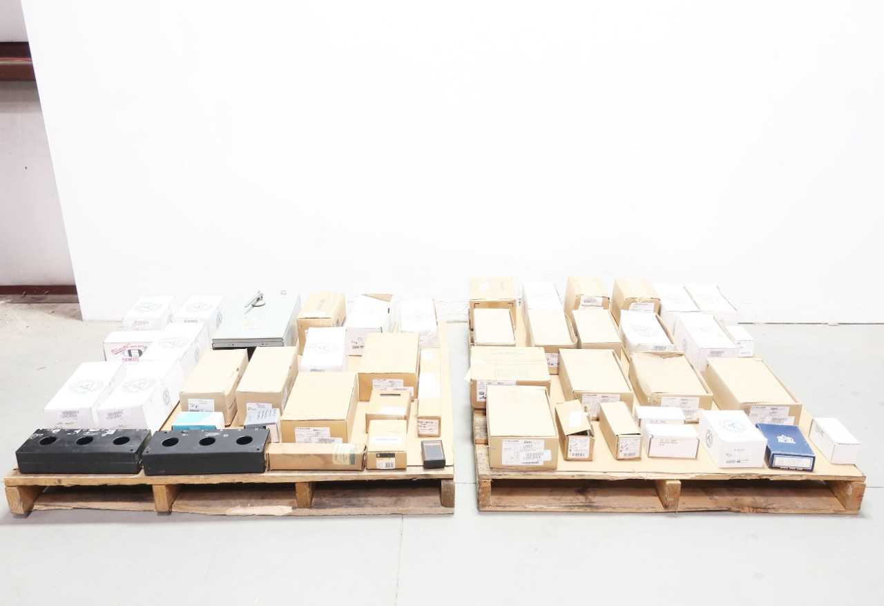 2 PALLETS OF ASSORTED ELECTRICAL PARTS - ELECTRICAL COMPONENTS 2 PALLETS OF ASSORTED ELECTRICAL PARTS - ELECTRICAL COMPONENTS