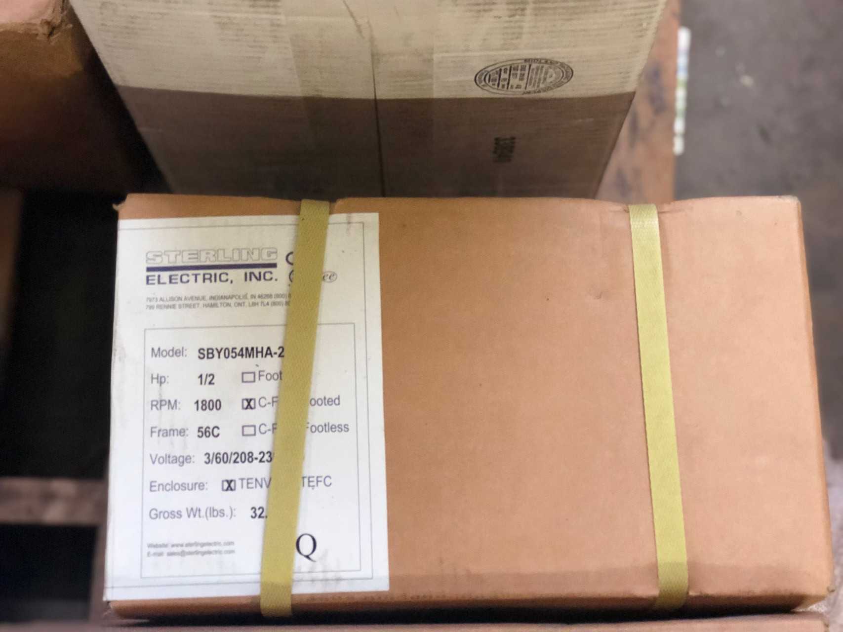 ASSORTED LOT OF STAINLESS STERLING ELECTRIC MOTORS - ELECTRIC MOTORS