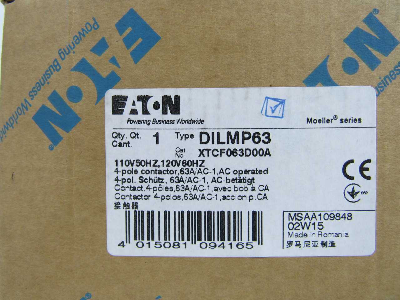 Quantity of 3x XTCF063D00A Contactors - CONTACTORS