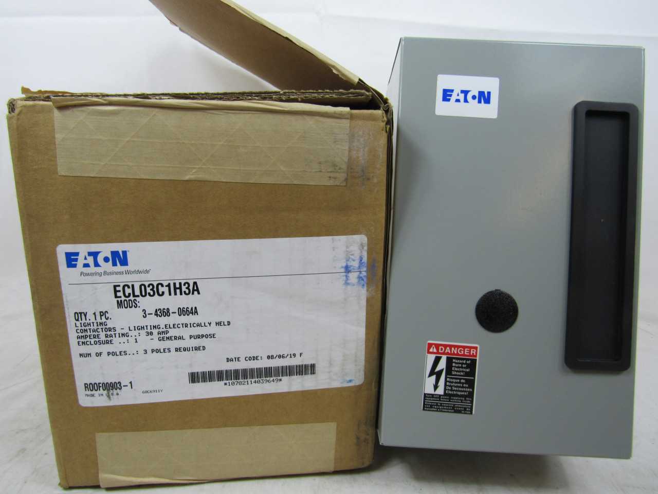 1x Eaton ECL03C1H3A Lighting Contactor - CONTACTORS