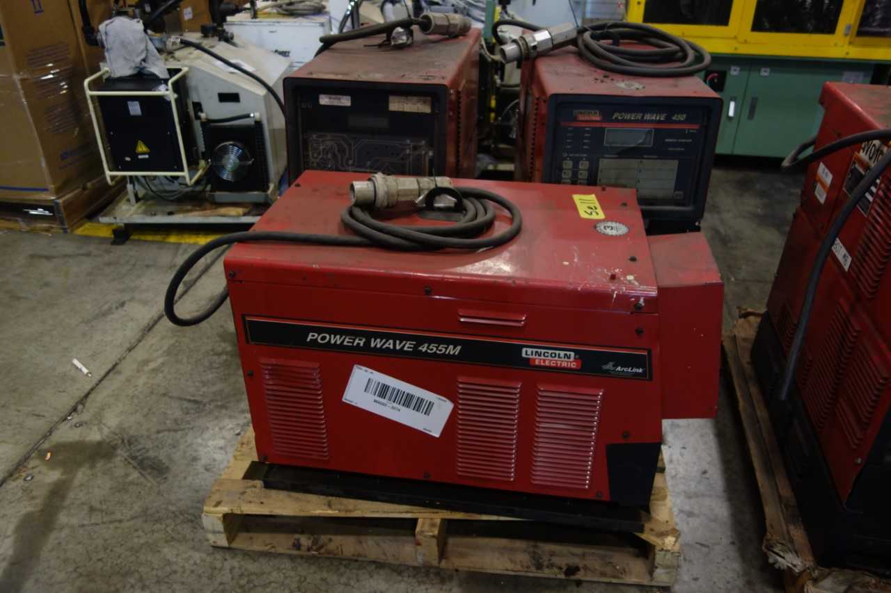 LOT OF 3 LINCOLN ELECTRIC POWER WAVE WELDERS - MACHINING ACCESSORIES & TOOLING