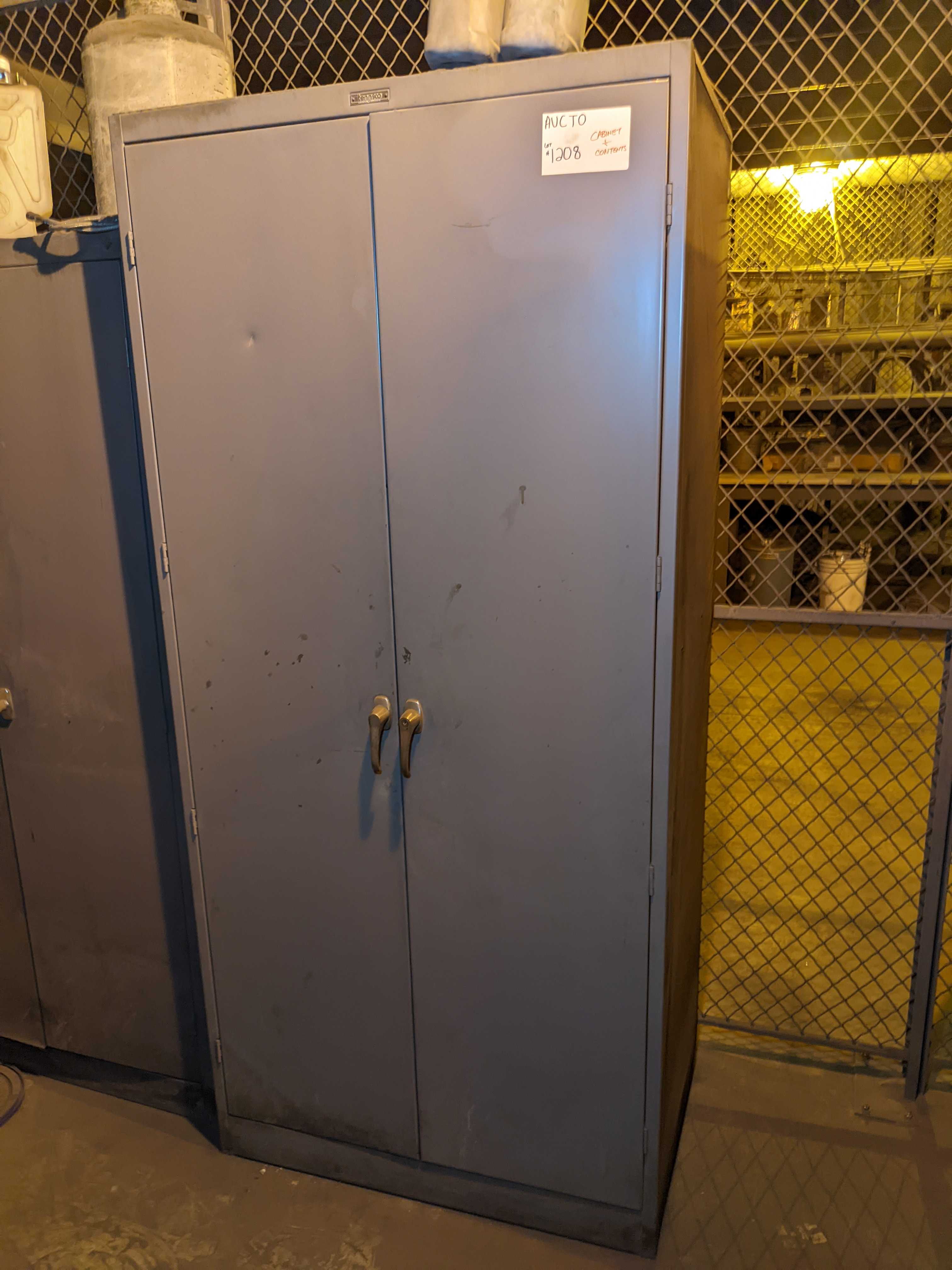 CABINET WITH CONTENTS - INDUSTRIAL PARTS
