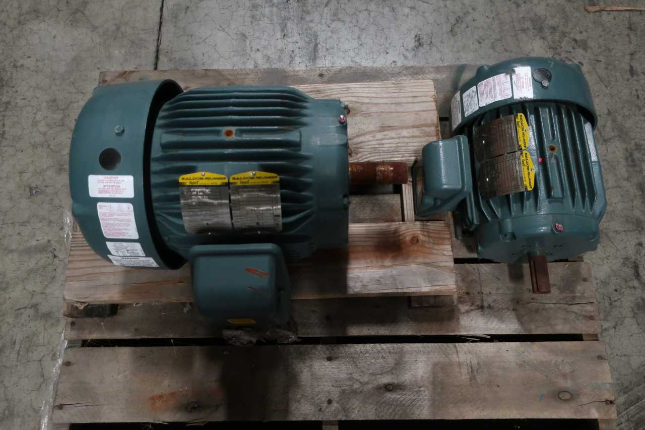 LOT OF 2 BALDOR ELECTRIC  MOTORS - ELECTRIC MOTORS