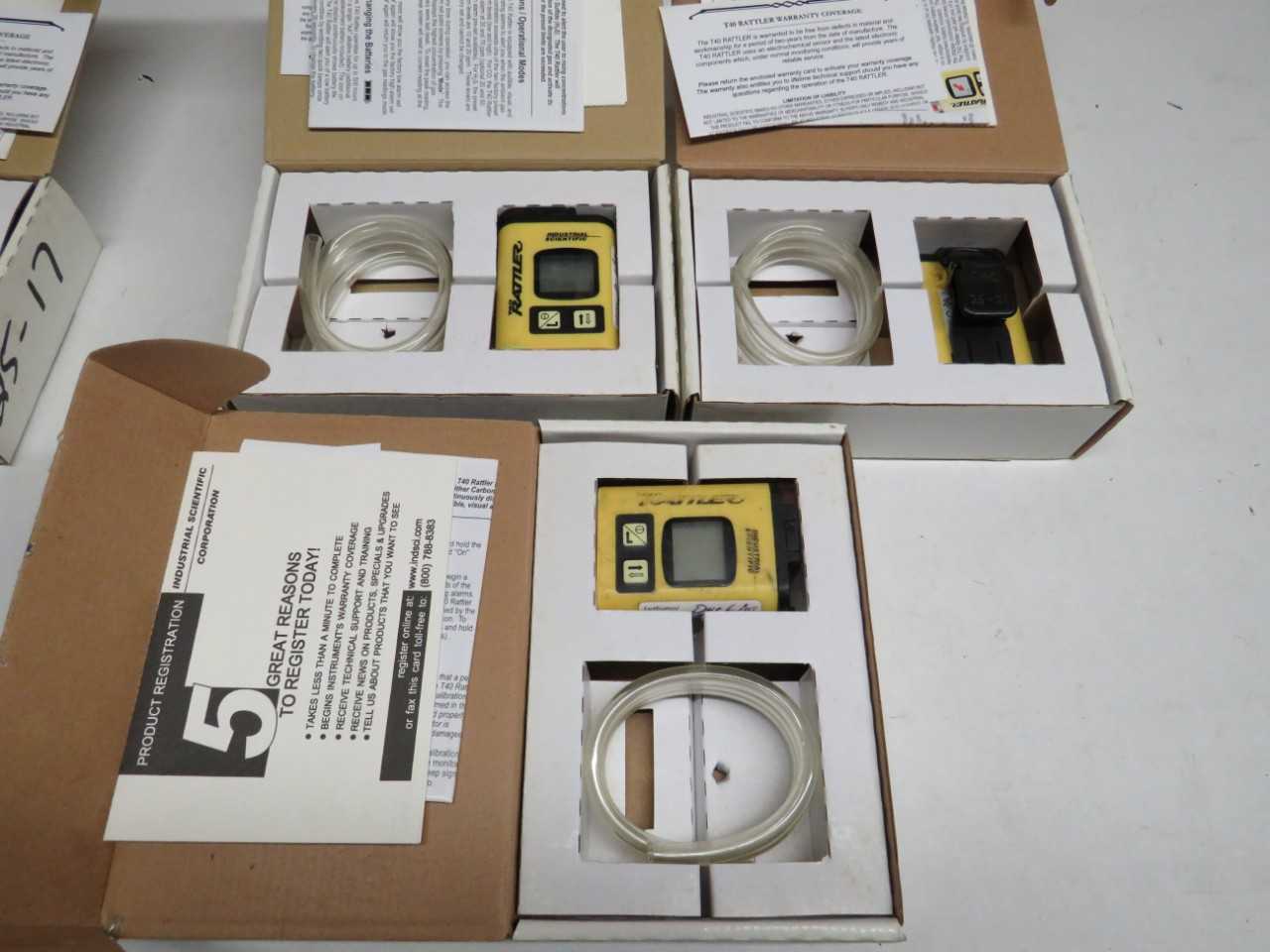 LOT OF 3 RATTLER T40 HYDROGEN SULFIDE SINGLE GAS MONITOR - ELECTRIC POWER TOOLS