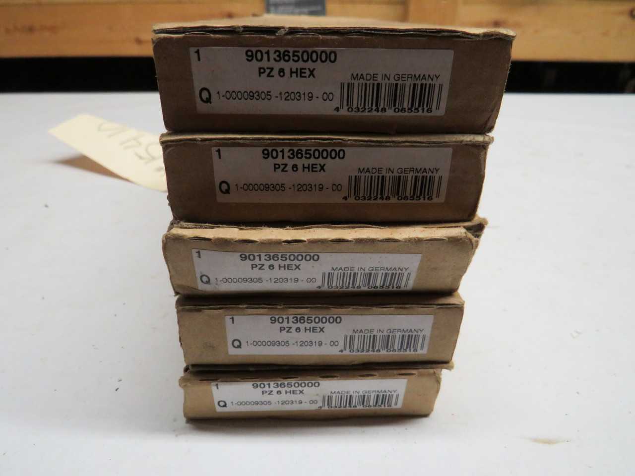 LOT OF 5 WEIDMULLER CRIMPERS PZ 6 HEX 9013650000 - HAND TOOLS