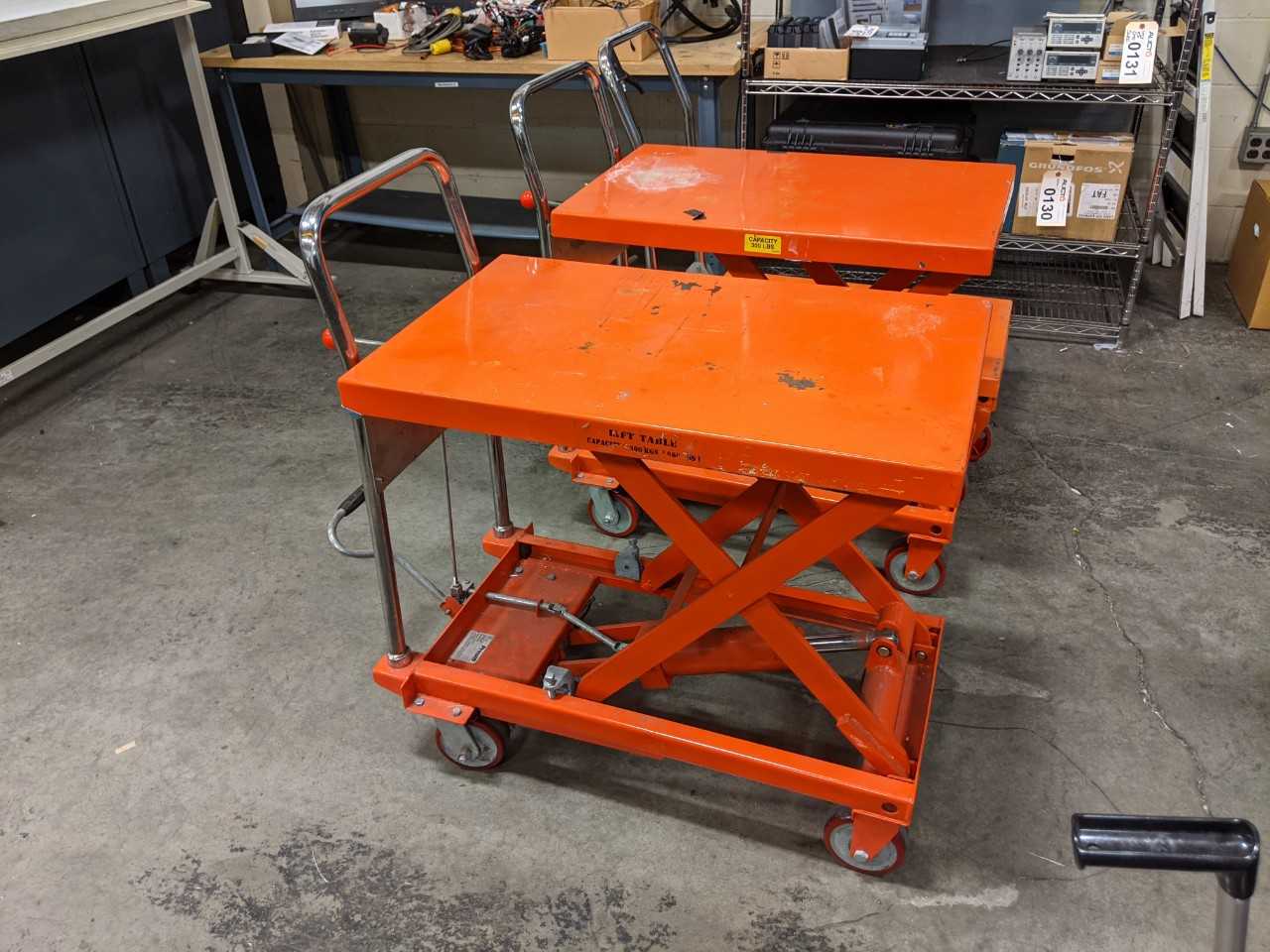 Lot of 3 Presto XP24-600 XP24-300 Scissor Lift Table - LIFT CART