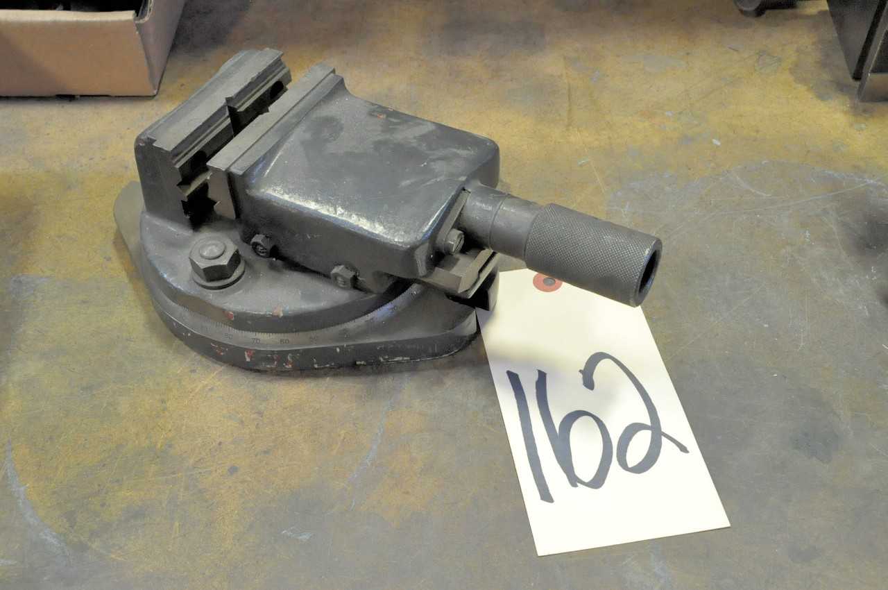 3 1/2" Machine Vise with Rotary Base, (Used on Deckel Pantograph) - MACHINING ACCESSORIES & TOOLING