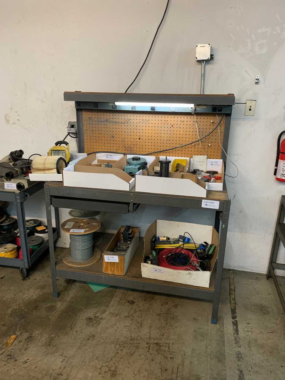 Work Bench with Overhead Lighting - PLANT & FACILITY Work Bench with Overhead Lighting - PLANT & FACILITY