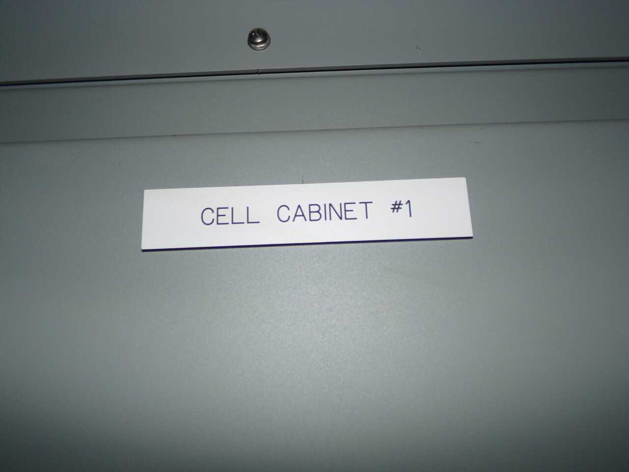 SIEMENS CELL CABINET #1N, 3 SECTIONS - ELECTRICAL COMPONENTS