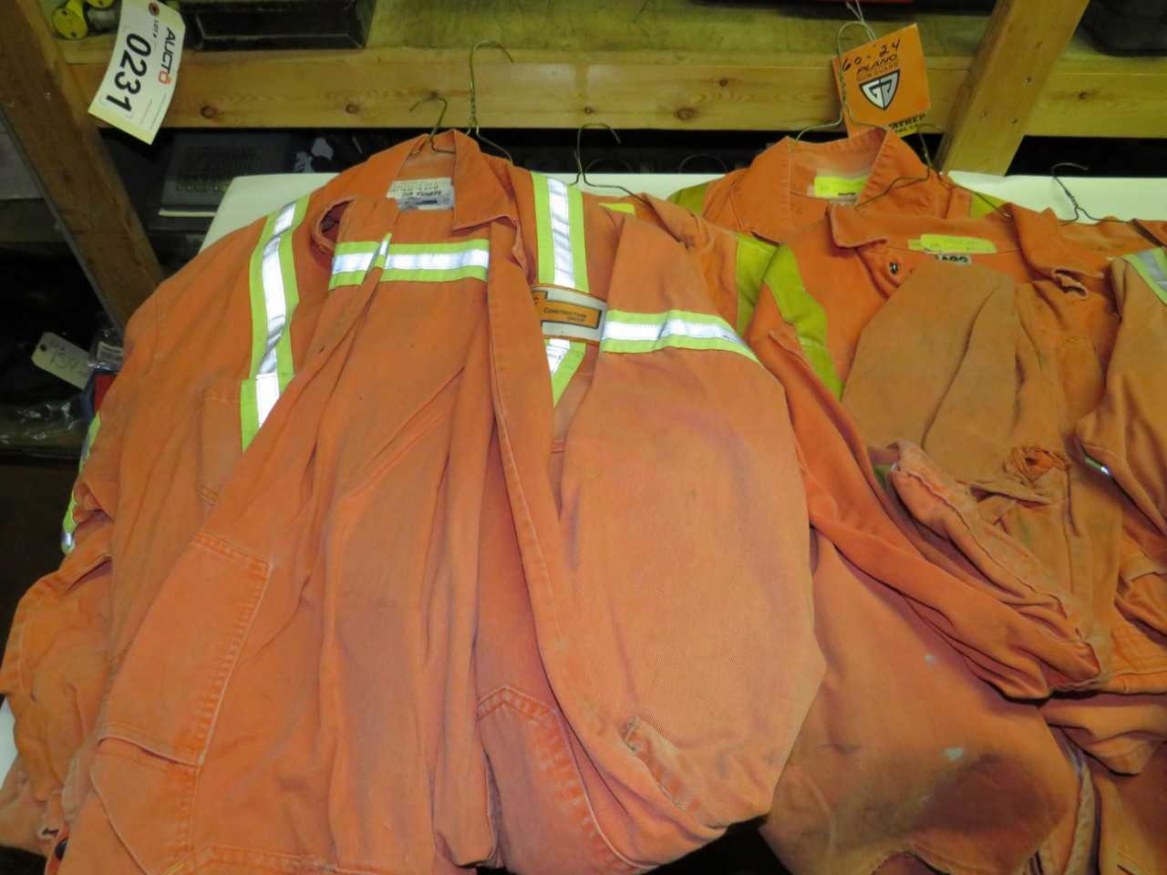 LOT OF 10 ASSORTED FLAME RESISTANT COVERALLS - SAFETY EQUIPMENT