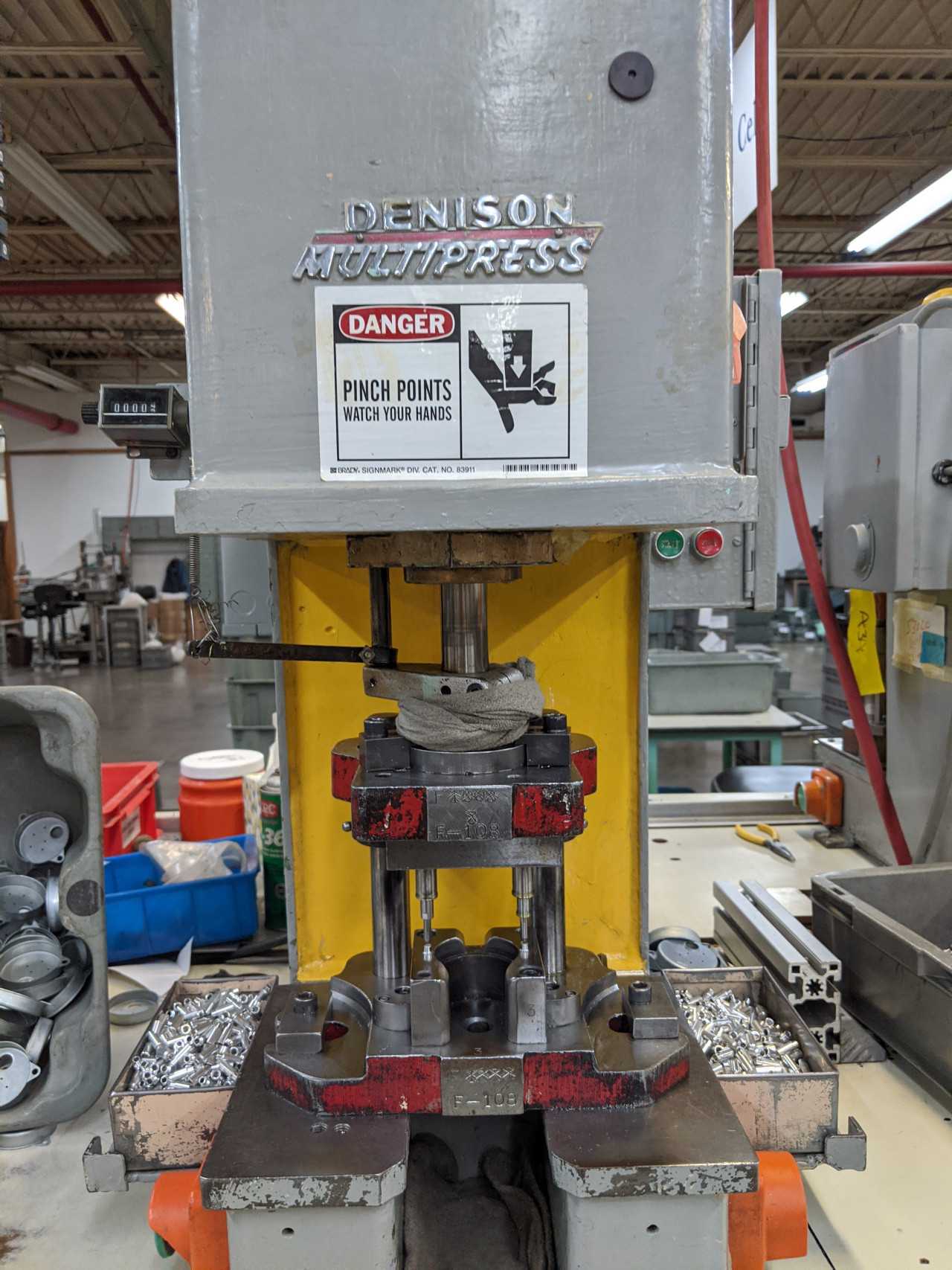 2 Ton Hydraulic Denison Bench Press Multipress Model A - PRESSES