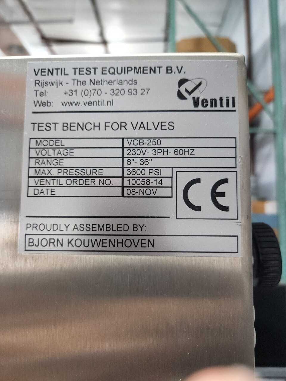Valve Test Bench - ELECTRICAL TESTING EQUIPMENT