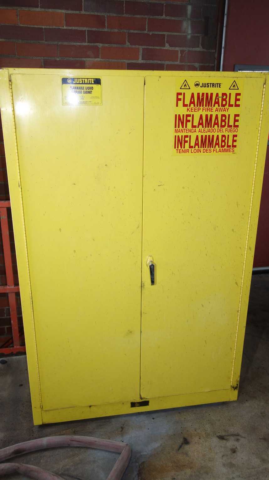 JUSTRITE 25450 45 GAL FLAMMABLE LIQUID STORAGE CABINET - TOOL STORAGE