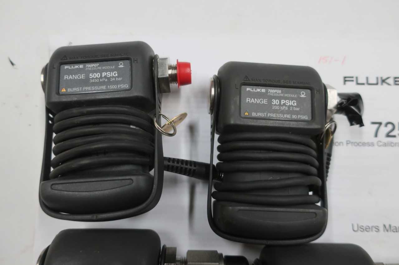 LOT OF 4 ASSORTED FLUKE GAUGE PRESSURE MODULE, 700P06, 700P05, 700P07, 700PD5 - ELECTRIC POWER TOOLS
