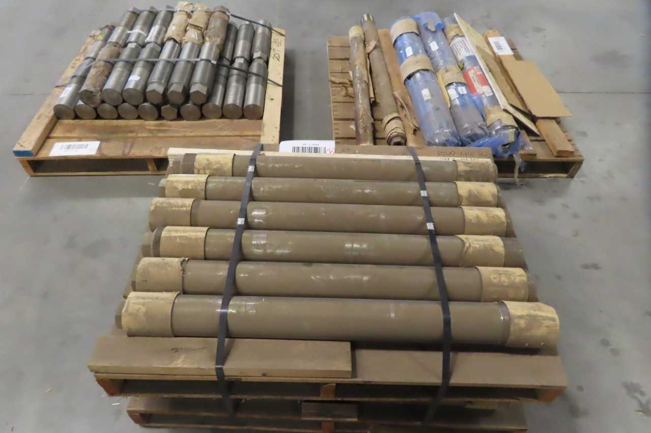 4 PALLETS OF ASSORTED STEEL THREADED ROD STUDS, BOLTS, THRU, TAP END - INDUSTRIAL PARTS 4 PALLETS OF ASSORTED STEEL THREADED ROD STUDS, BOLTS, THRU, TAP END - INDUSTRIAL PARTS