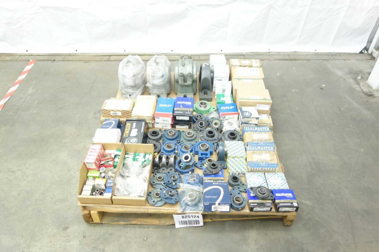 PALLET OF ASSORTED FLANGE, PILLOW BLOCK BEARINGS - BEARINGS