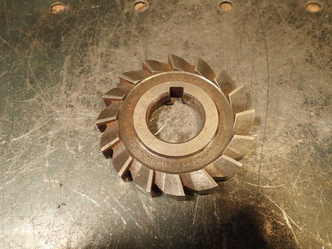 Goddard & Goddard 2-7/8" x .374" Plain Tooth Side Milling Cutter: 1" Arbor Hole - MILLING TOOLS