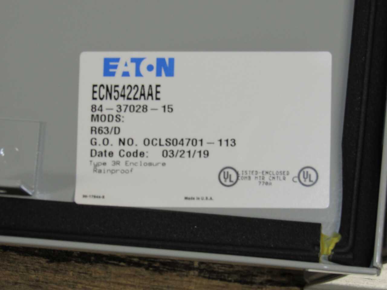 Eaton ECN Enclosure - ELECTRICAL COMPONENTS