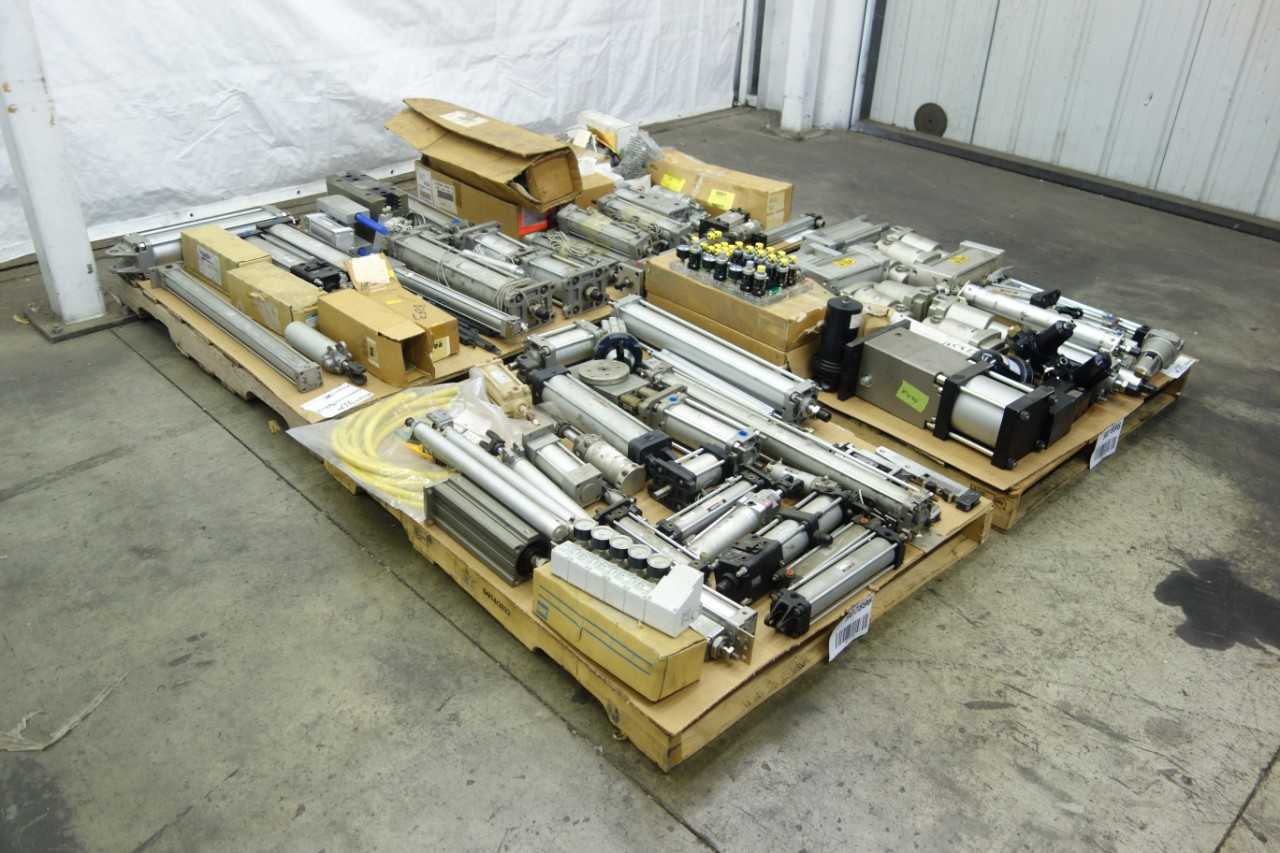 4 PALLETS OF ASSORTED PNEUMATIC REPLACEMENT PARTS - PNEUMATIC POWER TOOL