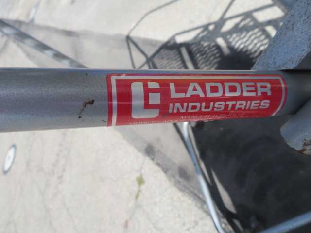 Aluminum Ladder on Wheels - PLANT & FACILITY EQUIPMENT