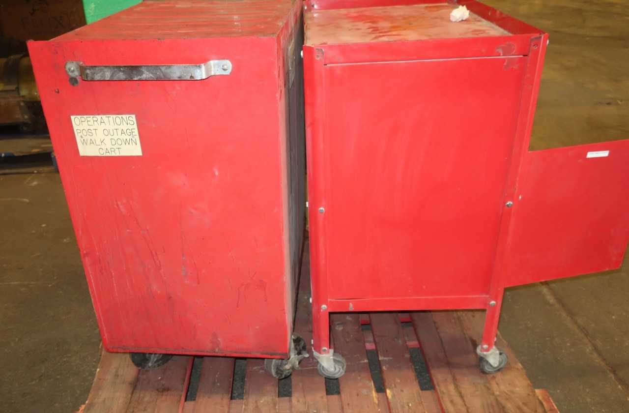 LOT OF 2 ROLLING TOOL BOXES - TOOL STORAGE