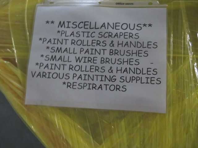 Misc. Paint Supplies and Respirators, Lot - MISCELLANEOUS