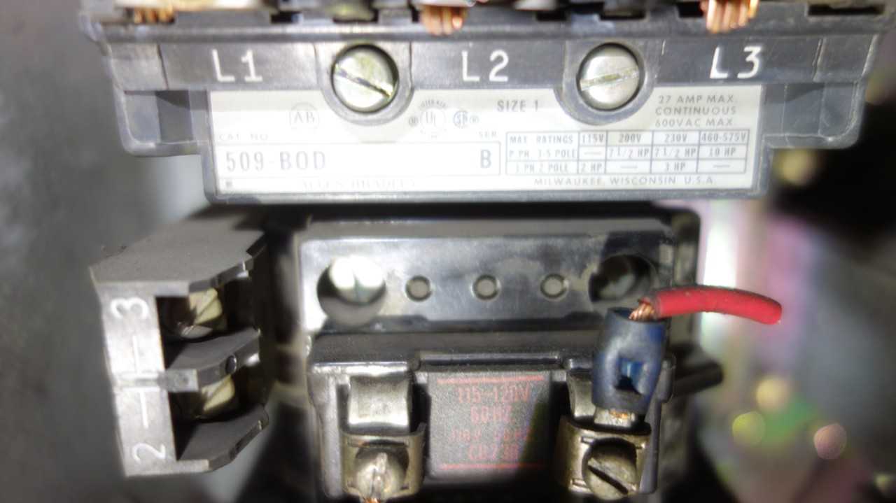 LOT OF 2 ALLEN BRADLEY 509-BOD FUSIBLE COMBINATION STARTER DISCONNECT - MOTOR STARTERS