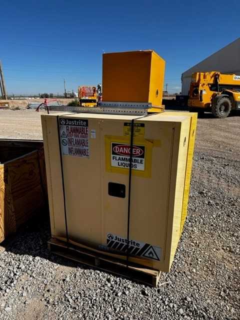 BULK LOT OF FLAME CABINETS QTY 3 - TOOL STORAGE
