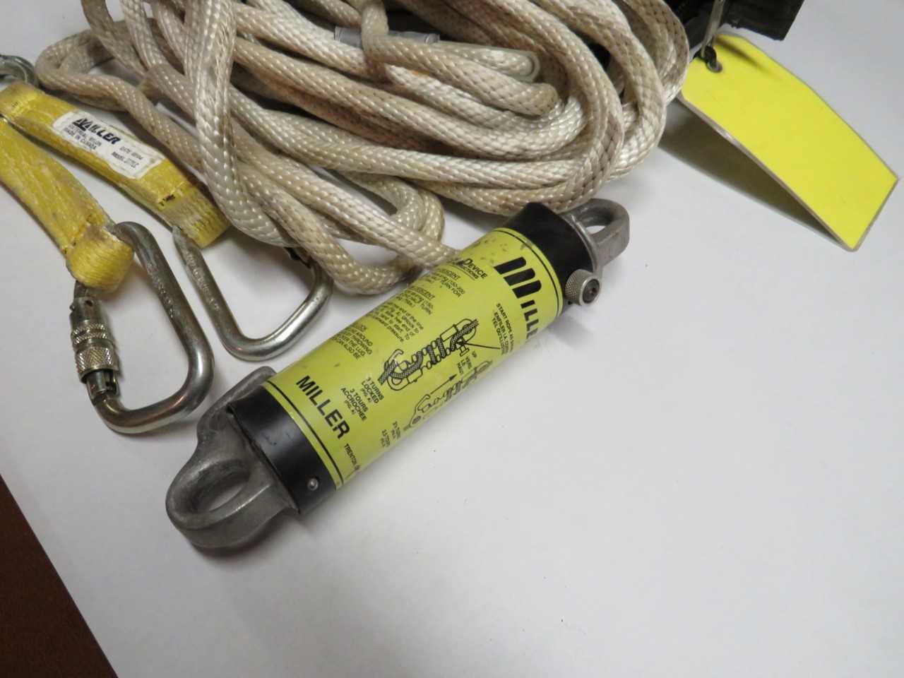 AMADOR DOUBLE BUCKET 50' RAPPELLING KIT - MILLER 8113 DESCENT DEVICE - SAFETY EQUIPMENT